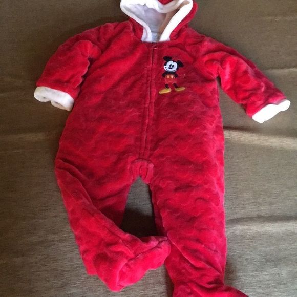 Disney Other - Mickey Mouse Warm  Onesie 18-24 mnths